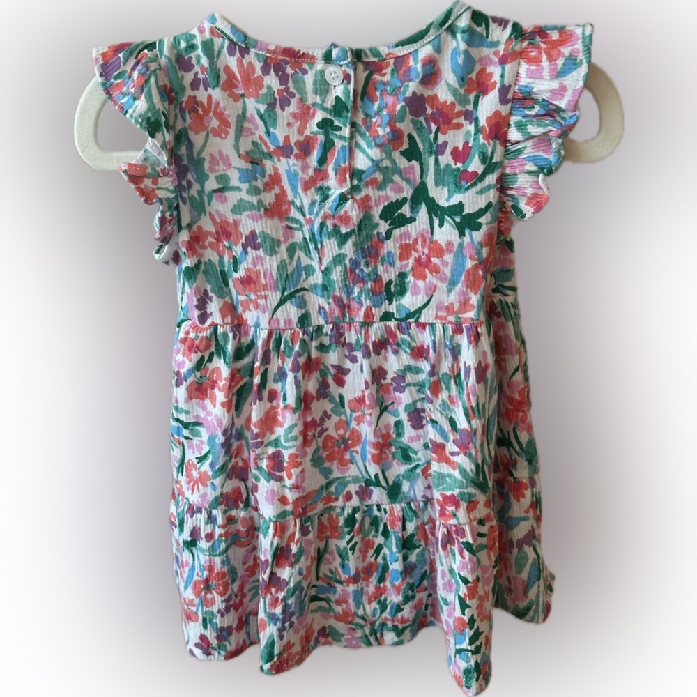 Crewcuts Multicolor Floral Ruffle Dress - Picture 2 of 8